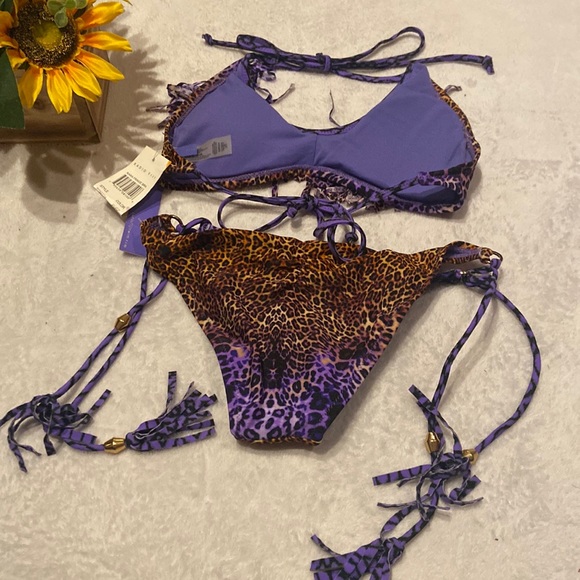 RADIO FIJI NWT Size S Bikini Tassels & Fringe Animal Print - Picture 11 of 13